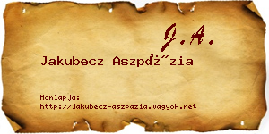 Jakubecz Aszpázia névjegykártya